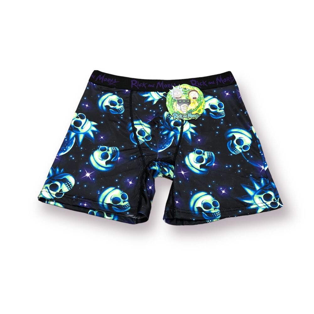 Rick and Morty "Skulls" Men's Boxer Brief - Med
